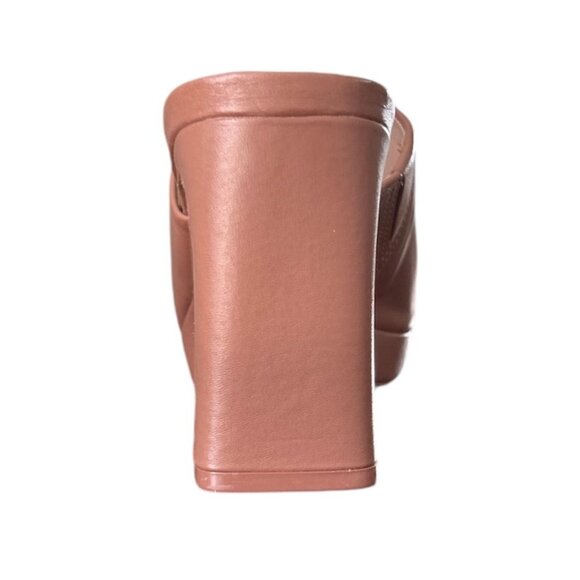 STEVE MADDEN DEDICATE Women's Block Heels Platforms Mules Sandals Blush Size 9.5 - Picture 4 of 7